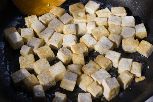 Tofu for Saag 'Paneer' Tofu