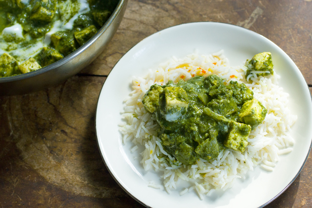 Saag 'Paneer' Tofu