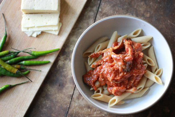 Mushroom Penne Pasta