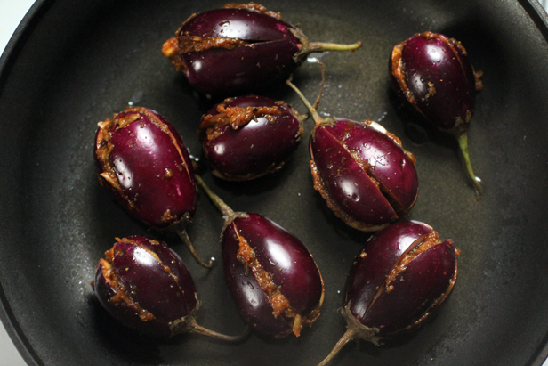 Indian Stuffed Eggplants (Bharwan Baingan)