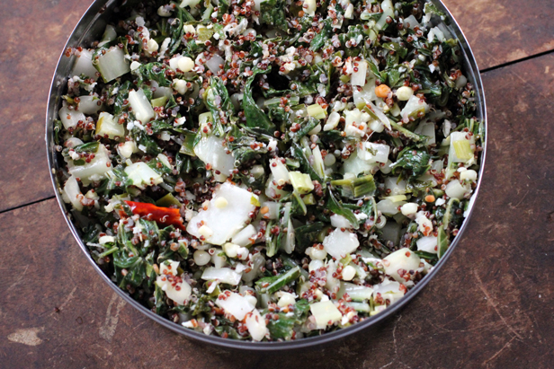 bok choy and quinoa stir fry