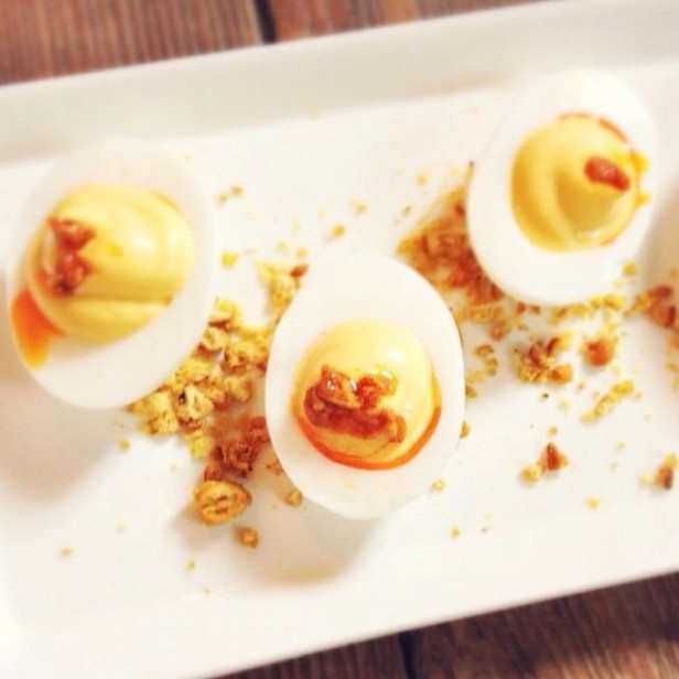 Indian deviled eggs @ 61 Local
