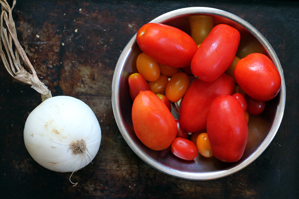 onion and tomatoes from Sang Lee Farms