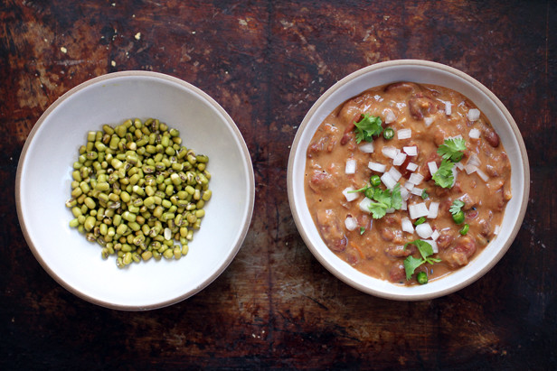 Mung Beans and Kidney Bean Curry