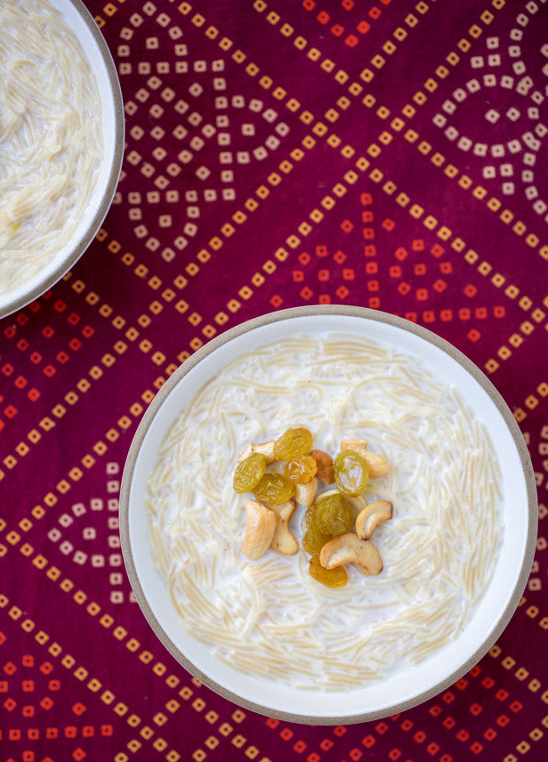 Vermicelli Noodles in Sweet Saffron Milk, Shavige Payasa