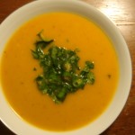 Winter Vegetable Soup with Coconut Milk and Chillies