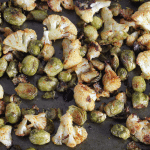 Vangi Baath Roasted Brussels Sprouts & Cauliflower